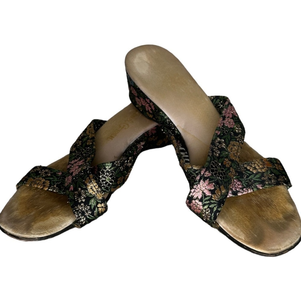 Vintage Daniel Green Wedge Slip-Ons‎